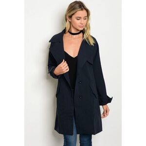🆕Navy French Coat.